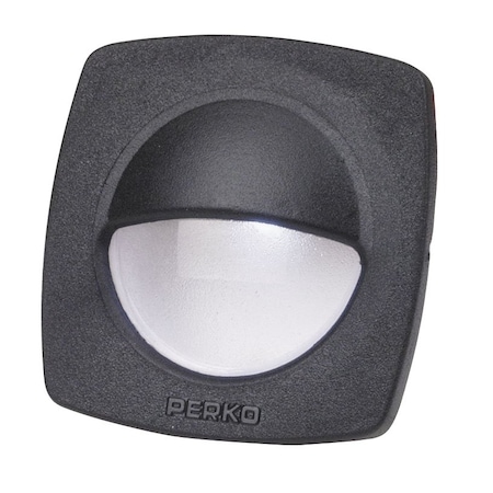 Perko Perko 1074DP2BLK LED Utility Light with Snap-On Front Cover for 1.75" Diameter Hole - Black Polymer 1074DP2BLK